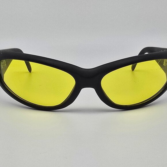 *SOLD* Arnette Catfish Gen 1 Signature Matte Black Frame Yellow Lens Sunglasses - Picture 2 of 13